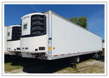 Picture of a Reefer on a trailer showing we can diagnos and repair those too.